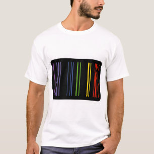 T-shirt Code-barres couleur – Esthétique numérique
