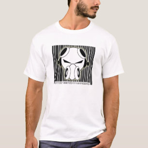 T-shirt Code barres de binaire de Dnb