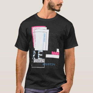 T-shirt Code Binaire Ordinateur Rétro Geek Programmeur Ner