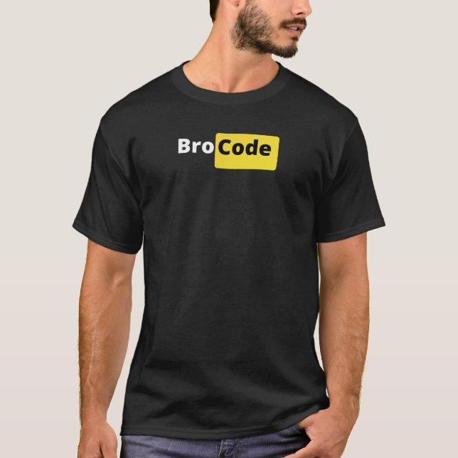 T-shirt code Bro pour tous les broz (Devant)