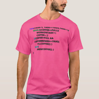 T-shirt Code café JAVA T