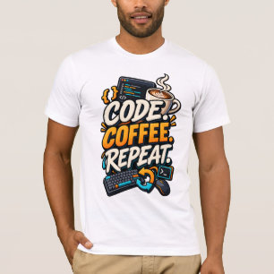 T-shirt Code Café Répéter