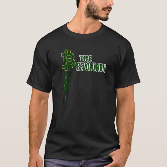 T-shirt Code carte graphique Bitcoin Crypto Wallet Mining. (Devant)