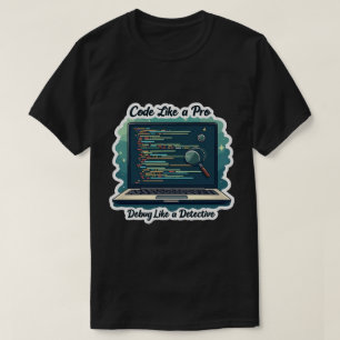 T-shirt Code Comme Un Programmateur Pro Funny