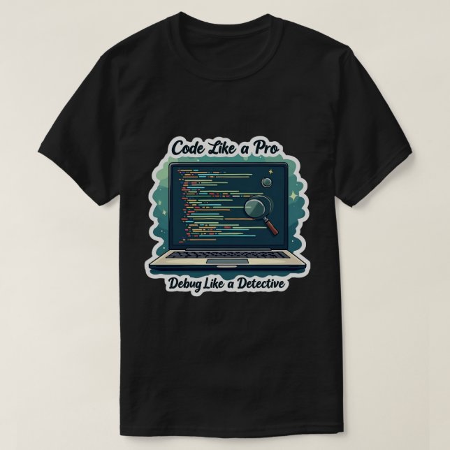 T-shirt Code Comme Un Programmateur Pro Funny (Design devant)