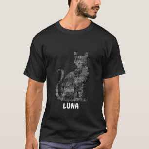 T-shirt Code de but : Un chat dans le binaire