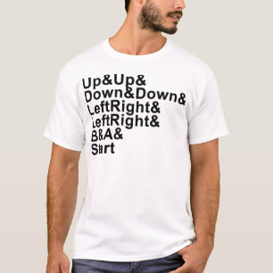 T-shirt Code de la fraude de la vie (lettrage noir)