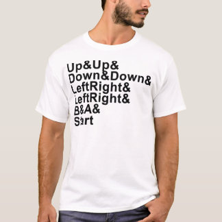 T-shirt Code de la fraude de la vie (lettrage noir)