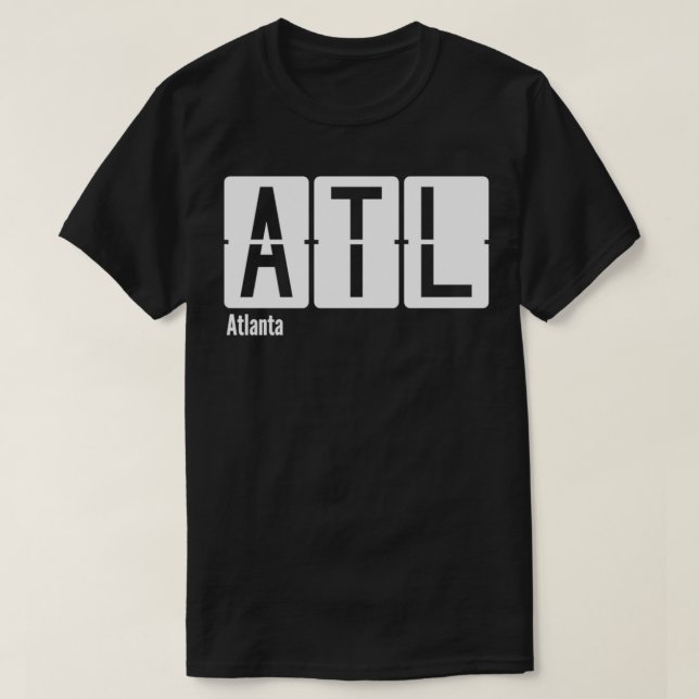 T-shirt Code de l'aéroport ATL d'Atlanta (Design devant)
