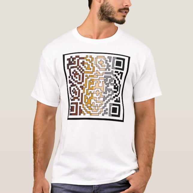 T-shirt Code de l'ours QR (Devant)