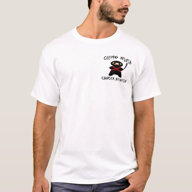 T-shirt Code de Ninja QR de chimio (Devant)