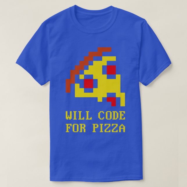 T-shirt Code De Programmation Logicielle Pizzacoder (Design devant)