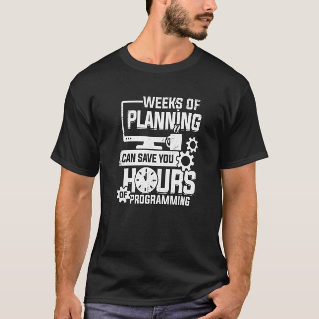 T-shirt Code De Programmation Pour Un Programmeur (Devant)