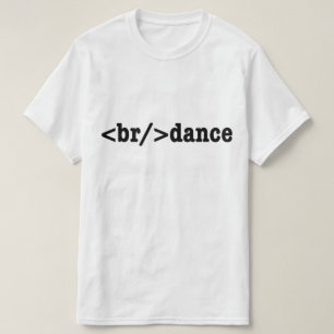 T-shirt code HTML de rupture
