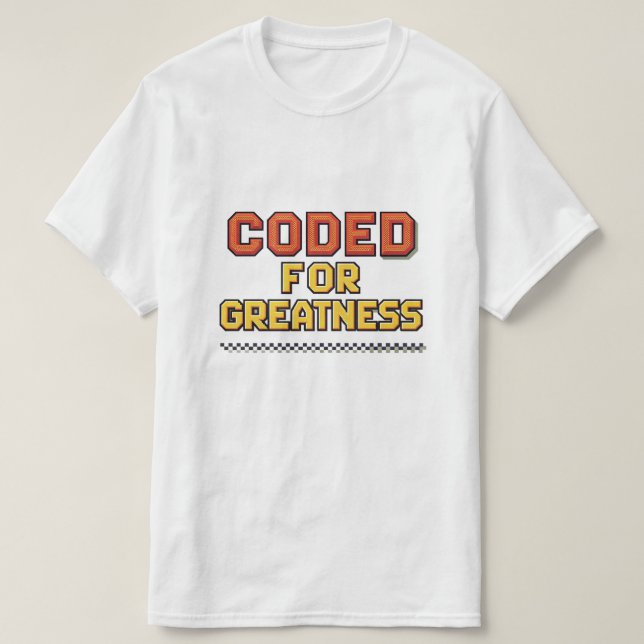 T-shirt Code IA Éthique - Codé Pour Grandeur (Design devant)