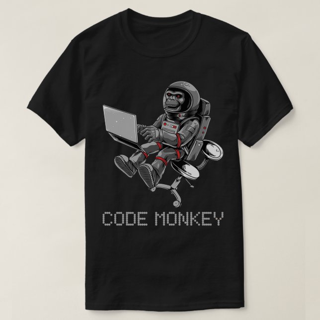 T-shirt Code Monkey (Design devant)