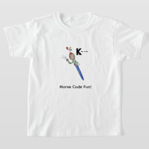 T-shirt Code Morse en dessin animé pour les enfants ! Let