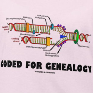 T-shirt Code Pour La Généalogie (Réplication De L'ADN)