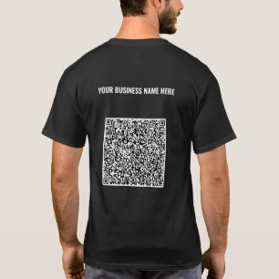 T-shirt Code QR avec nom commercial personnalisé T