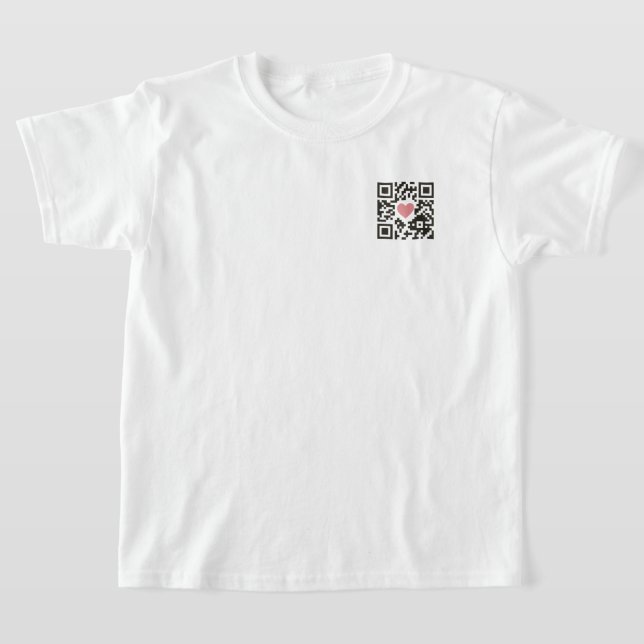 T-shirt Code QR d'amour (Poser)