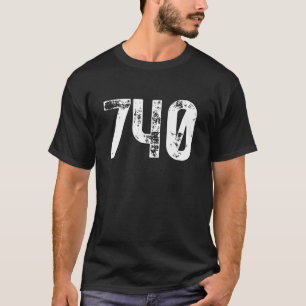 T-shirt Code régional 740 Newark OH Code régional de télép