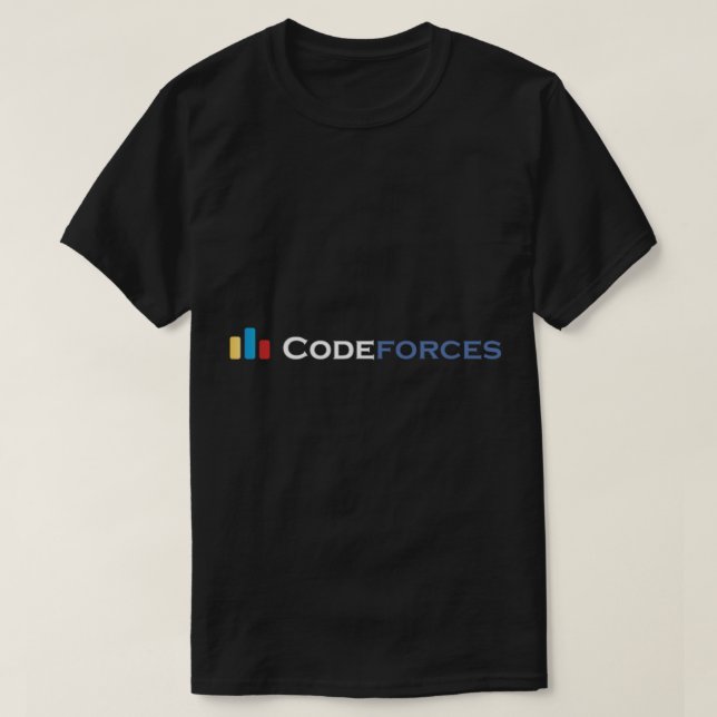 T-shirt Codeforces foncé (Design devant)