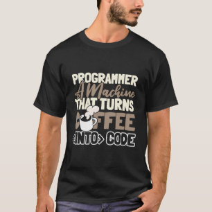 T-shirt Coder Caféine - Programmateur Programmation Caféin