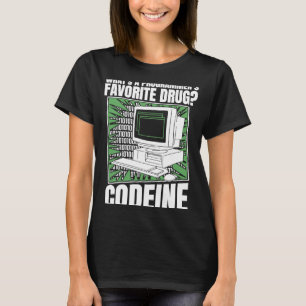 T-shirt Coder Codeine Programmer Logiciel Programmation Co