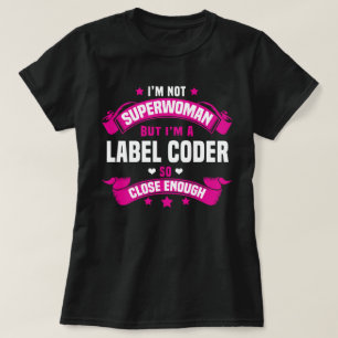 T-shirt Coder étiquette