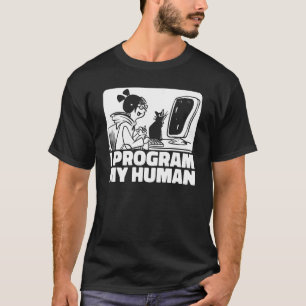 T-shirt Coder Feline Développeur logiciel Ingénieur Cat Pr