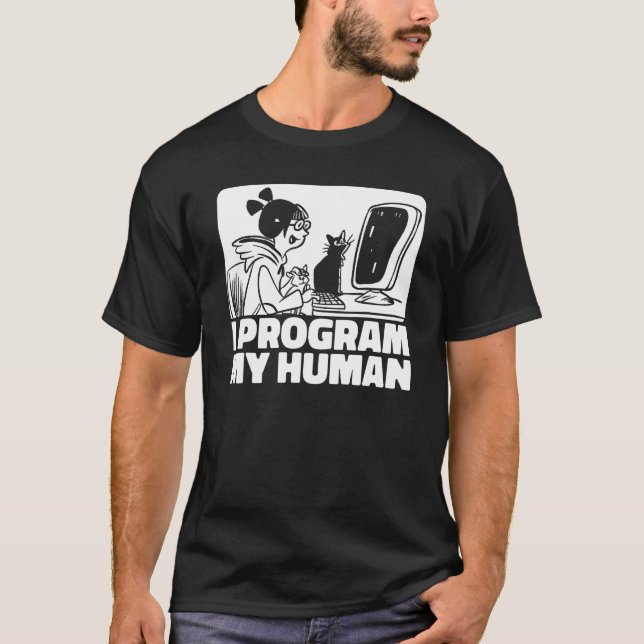 T-shirt Coder Feline Développeur logiciel Ingénieur Cat Pr (Devant)
