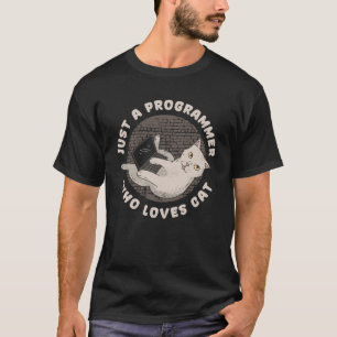 T-shirt Coder Feline Développeur logiciel Ingénieur Cat Pr