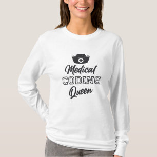 T-shirt Coder Médicale Queen Coding ICD Programmer Cadeau