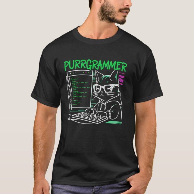 T-shirt Coder programmeur programmeur amusant Programmatio (Devant)