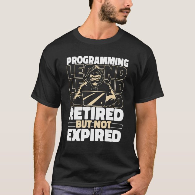T-shirt Coder Retraite Coding Developer Software Engineer  (Devant)