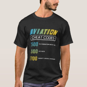 T-shirt Codes de la taxe aérienne Aviation Pilo