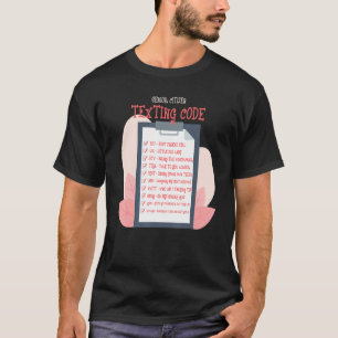 T-shirt Codes textos Personnes âgées Grand-mère Citoyen se