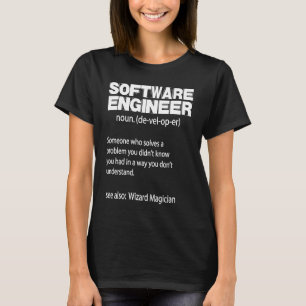T-shirt Codeur de définition de l'ingénieur logiciel