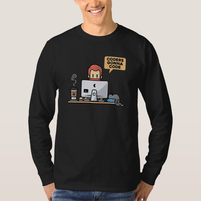 T-shirt Codeurs Gonna Code Programmeur Ordinateur Geek Pc  (Devant)