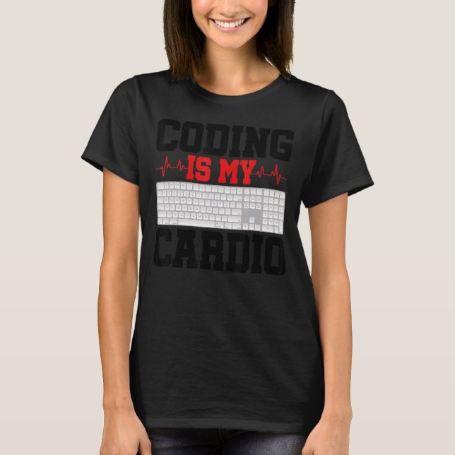T-shirt Coding Est Mon Développeur Logiciel De Programmati (Devant)