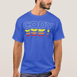 T-shirt Cody First Name Funny Vintage Sunset Cody retro