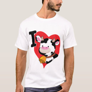 T-shirt coeur 200 de vache