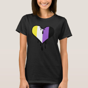 T-shirt Coeur à goutte non binaire