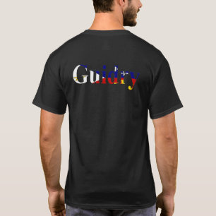 T-shirt Coeur acadien de fierté de Guidry Cajun de drapeau