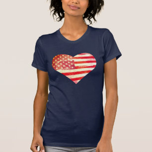 T-shirt Coeur américain