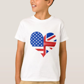 T-shirt Coeur américain britannique
