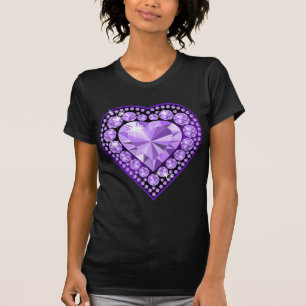 T-shirt Coeur Amethyst Gem