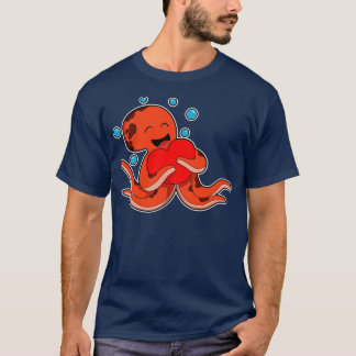 T-shirt Coeur amour Octopus