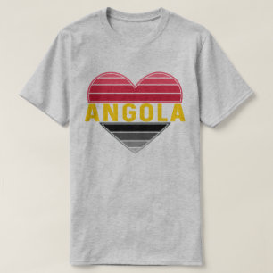 T-shirt Coeur angolais, I Love Angola