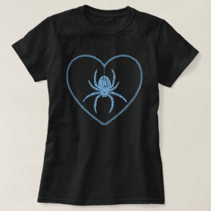 T-shirt Coeur Araignée Bleue